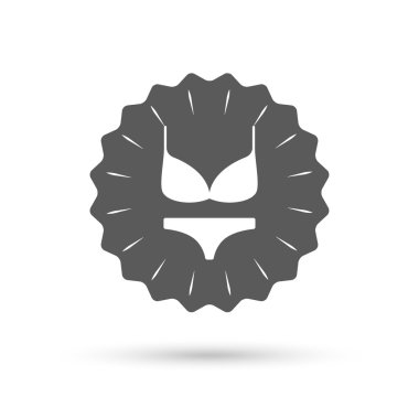 Kadın sutyen ve külot simgesi.