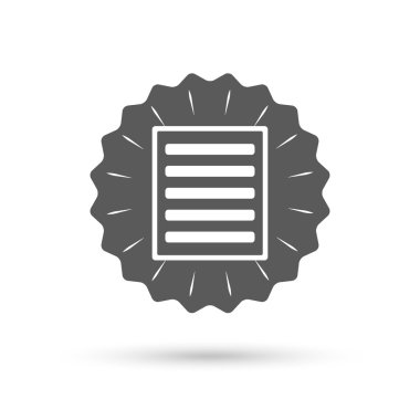 Liste işareti simgesi.