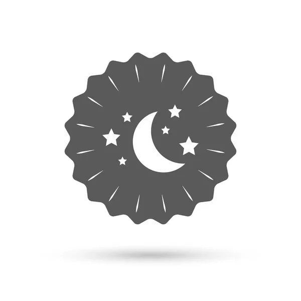 Ikona znak Księżyc i gwiazdy. — Wektor stockowy