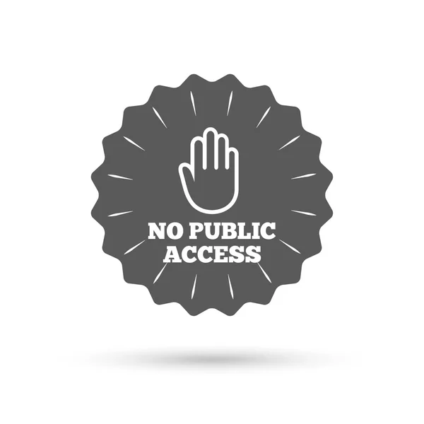 Нет значка с открытым доступом . — стоковый вектор