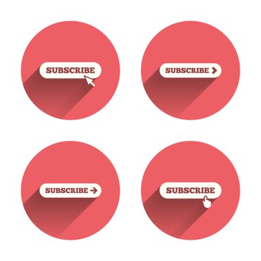 Subscribe icons. Membership signs