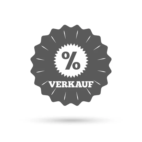 Verkauf - Sale in German sign — Stock Vector