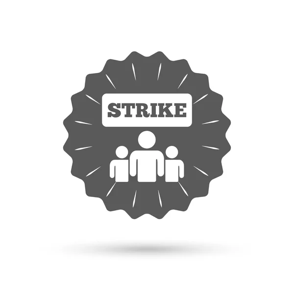 Strike sign icon. — Stock Vector