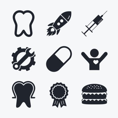 diş minesini simgeler.