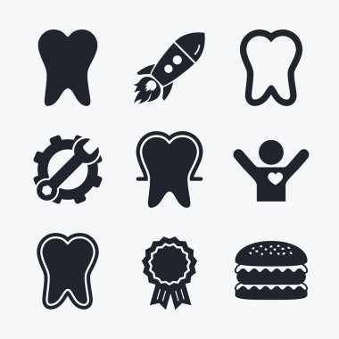 emaye koruma simgeler diş.