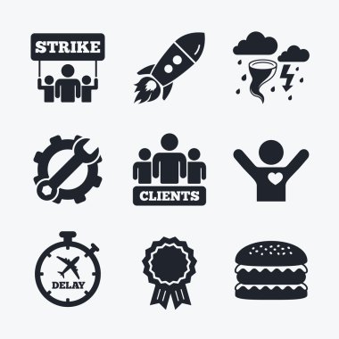 Simgeler strike. Fırtına hava