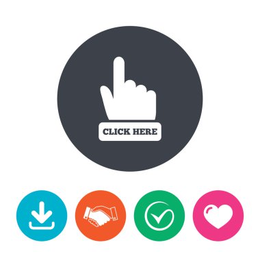 Burada el işaretini tıklatın