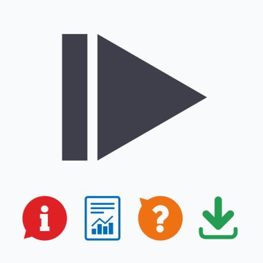 ok işareti simgesi. En yakın düğme. Gezinti simgesi