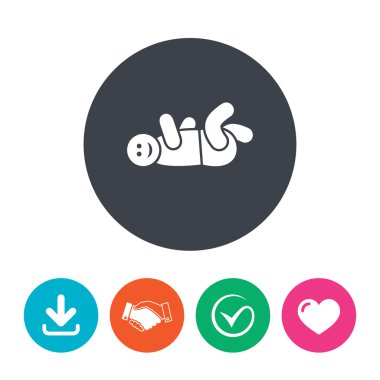 Bebek Bebek işareti simgesi.