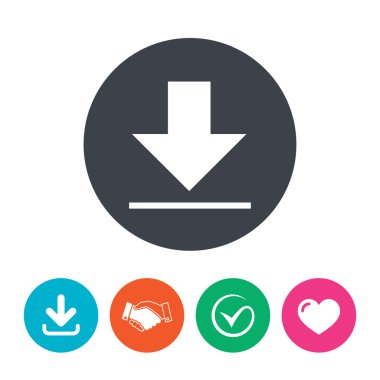 Download Icon. Yükle düğmesi.