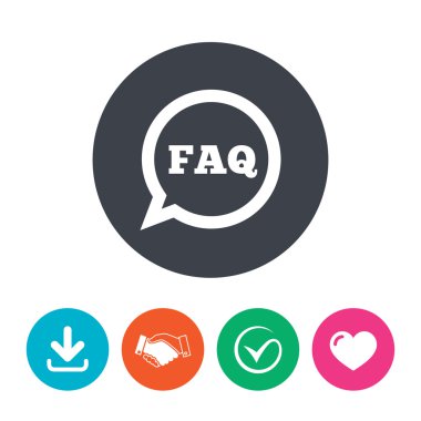 SSS bilgi işareti simgesi.