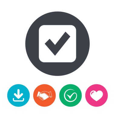 onay işareti işareti simgesi.