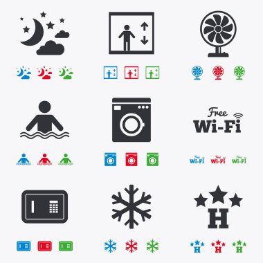 Otel, Oda Servisi simgeler.