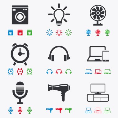 Ev aletleri, aygıt simgeleri.