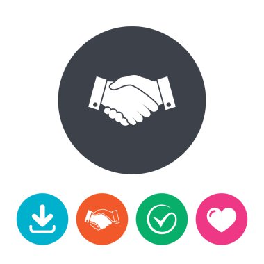 El sıkışma işareti simgesi.