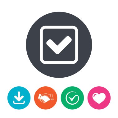 onay işareti işareti simgesi.