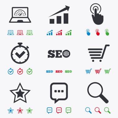 Internet, seo simgeler.