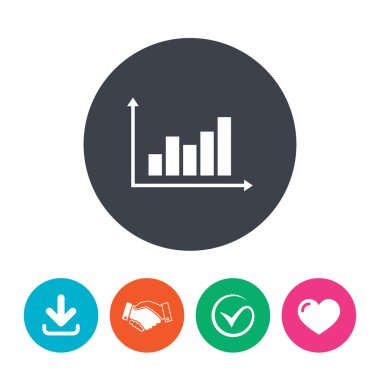 grafik grafik işareti simgesi. Diyagram simgesi.