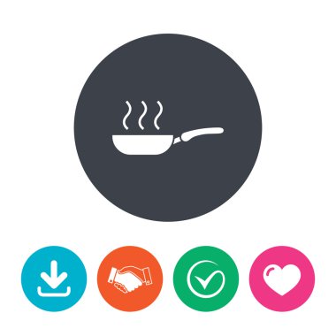 Kızartma tavası işareti simgesi.