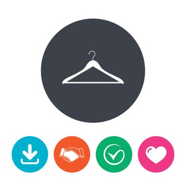 Askı işareti simgesi.