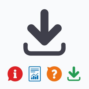 Download Icon. Yükle düğmesi.