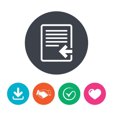 Alma dosyası simgesi.