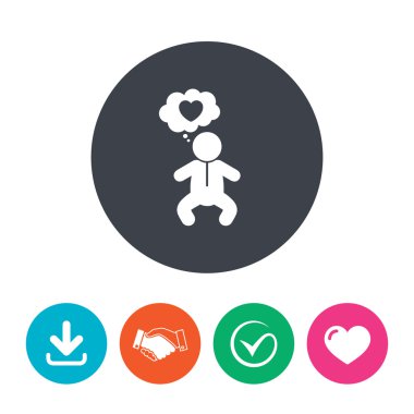 Bebek Bebek işareti simgesi.