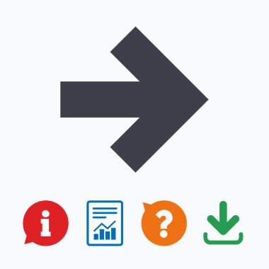 ok işareti simgesi. En yakın düğme. Gezinti simgesi