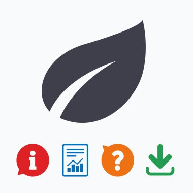 Yaprak işareti simgesi.