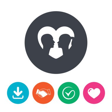 Çift işareti simgesi.