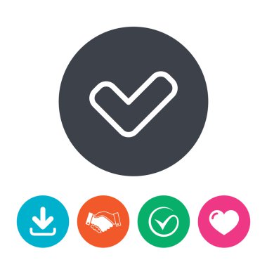 kontrol işareti simgesi.