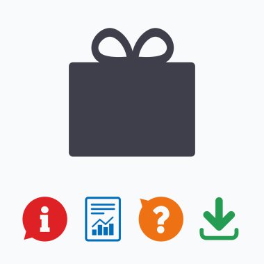 hediye kutusu işareti simgesi. Mevcut sembol.