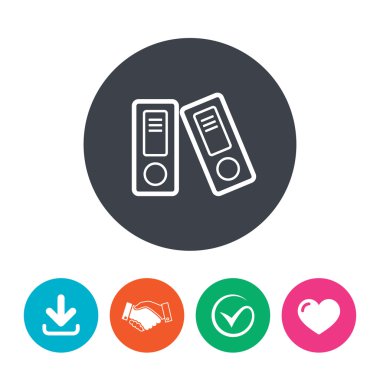 Belge klasörü işaret. Muhasebe Ciltçi simgesi.