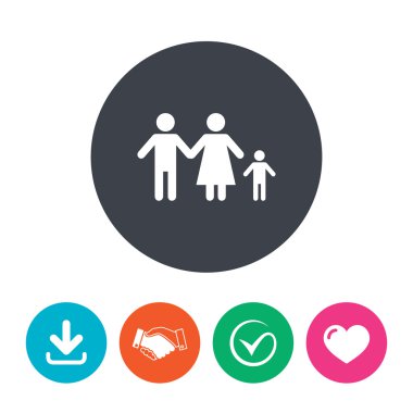 bir çocuk ile tam aile