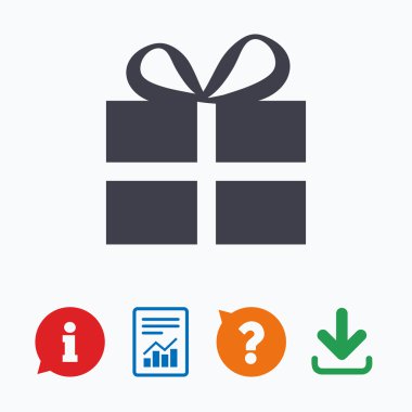 hediye kutusu işareti simgesi. Mevcut sembol.