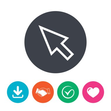 fare imlecini işareti simgesi. İşaretçi simgesi.