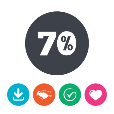 yüzde 70 indirim işareti simgesi. satış sembol.