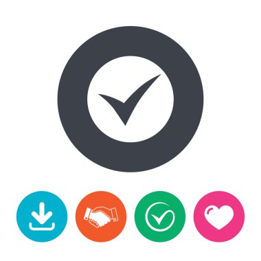 kontrol işareti simgesi.