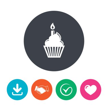 Doğum günü pastası işareti simgesi.