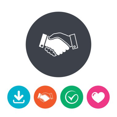 El sıkışma işareti simgesi.