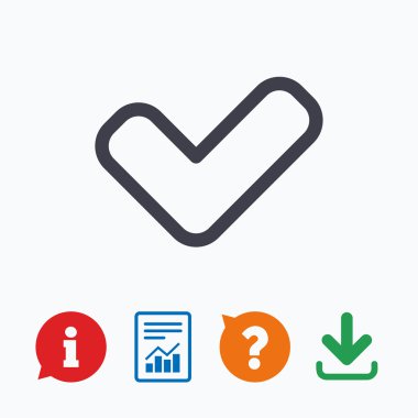 kontrol işareti simgesi.