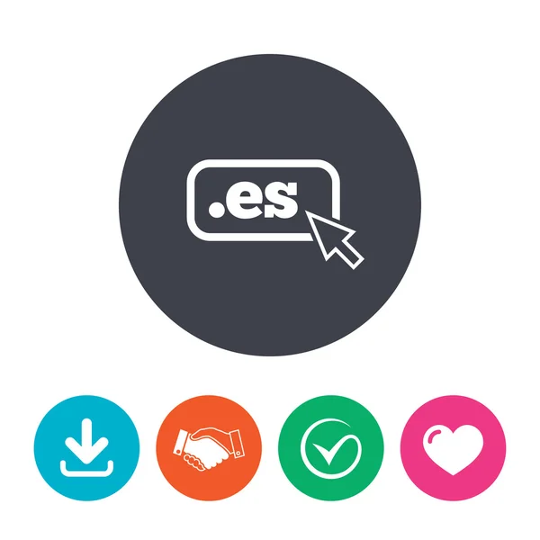 Domain ES sign icon. — Stock Vector