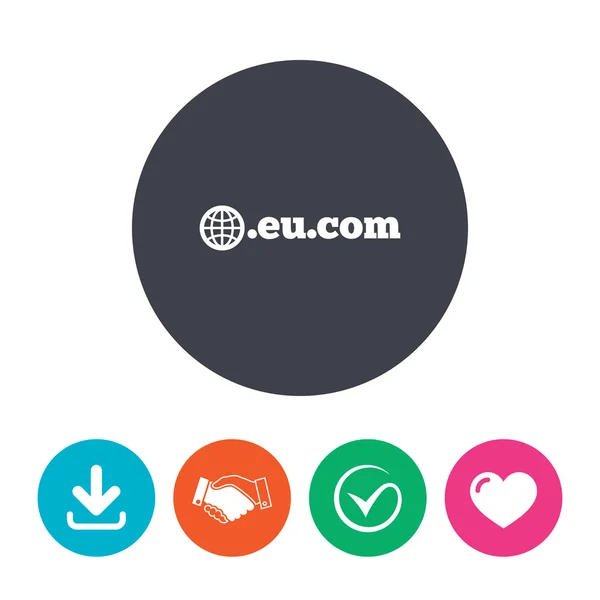 域 Eu.Com 标志 — 图库矢量图片