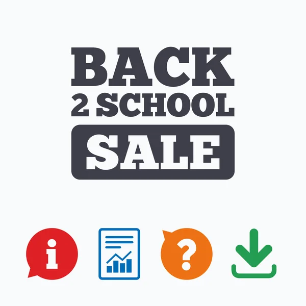 Back to school sign icon. — Stock Vector