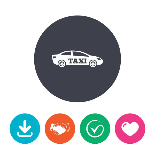 Taxi car sign icon. — Stock Vector