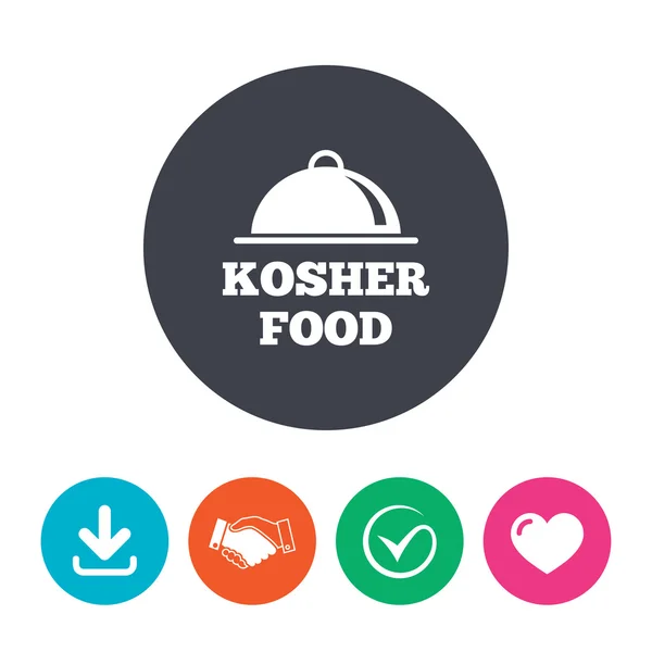 Icono de signo de producto alimenticio Kosher . — Archivo Imágenes Vectoriales