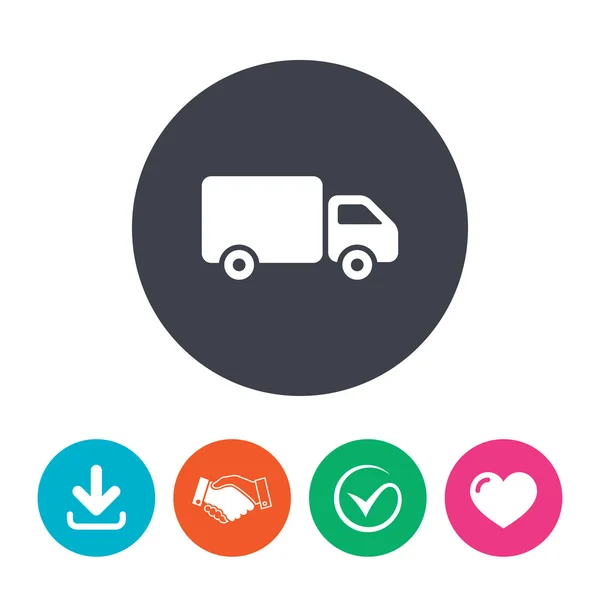 Delivery truck sign icon. — Stock Vector