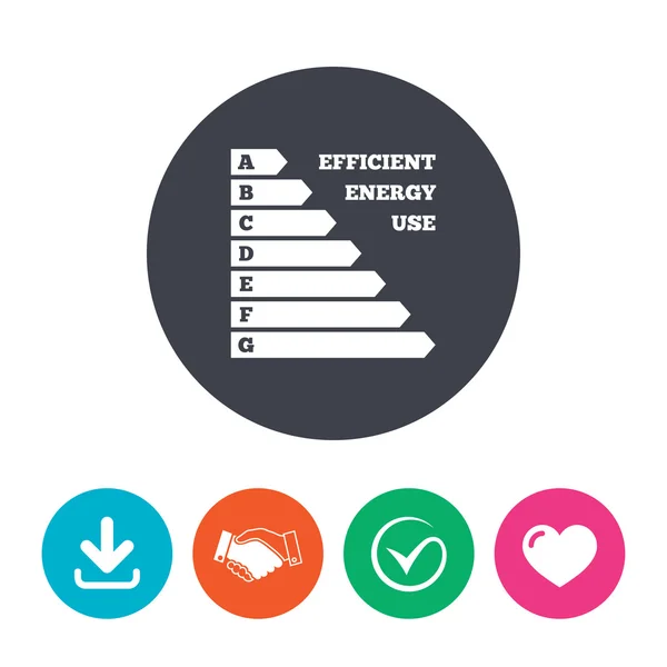 Energy efficiency icon. — Stock Vector