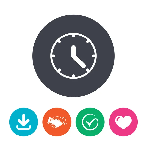 Clock sign icon. Mechanical clock — Wektor stockowy