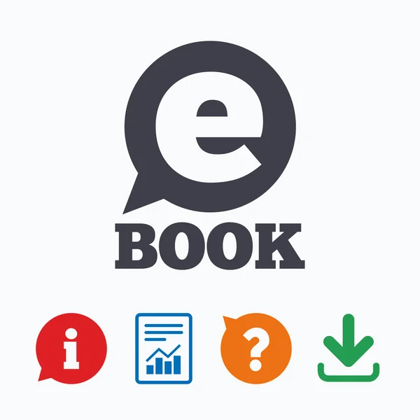E-Book sign icon. — Stock Vector